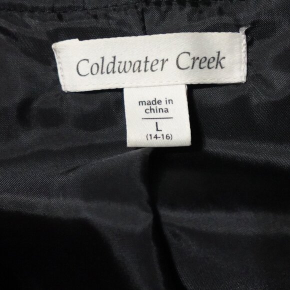 Coldwater Creek Patched Chenille Vest Women's Large Brown Sleeveless Collared - Picture 5 of 9